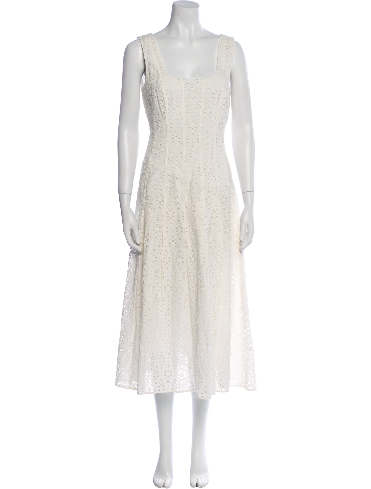 Veronica Beard Square Neckline Long Dress