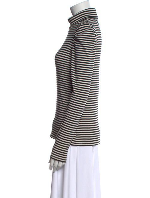 Veronica Beard Striped Turtleneck Top