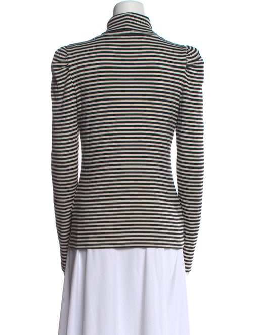 Veronica Beard Striped Turtleneck Top
