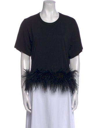 Veronica Beard Crew Neck Short Sleeve Top