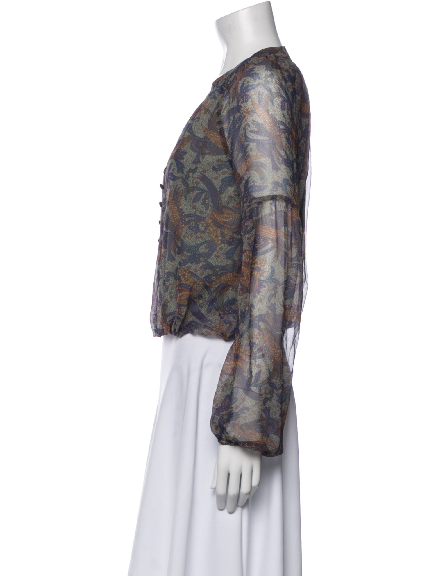 Veronica Beard Silk Printed Blouse