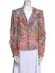 Veronica Beard Silk Paisley Print Blouse