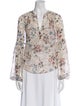 Veronica Beard Silk Floral Print Blouse
