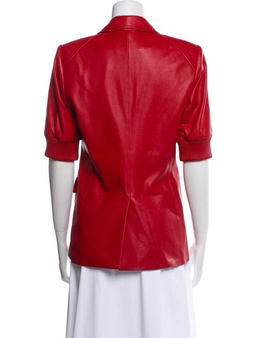 Veronica Beard Lamb Leather Blazer