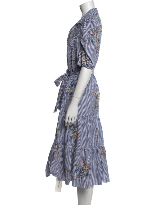 Veronica Beard Striped Midi Length Dress