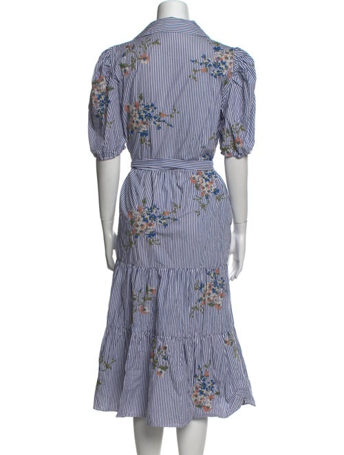 Veronica Beard Striped Midi Length Dress