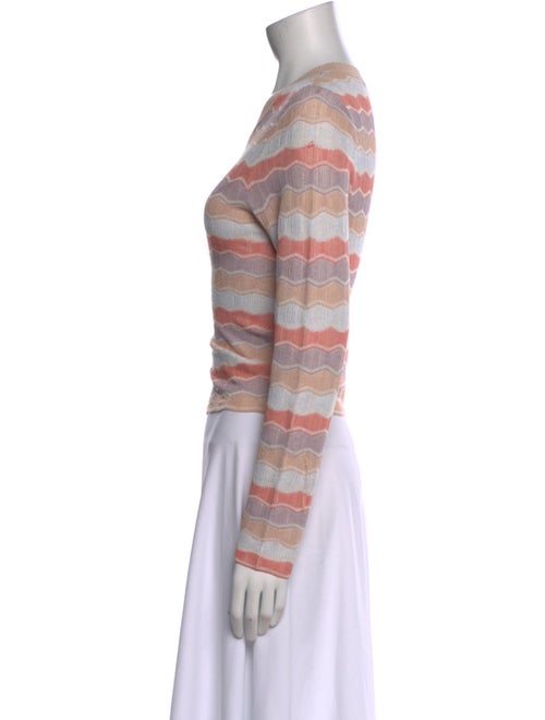 Veronica Beard Striped Crew Neck Sweatshirt