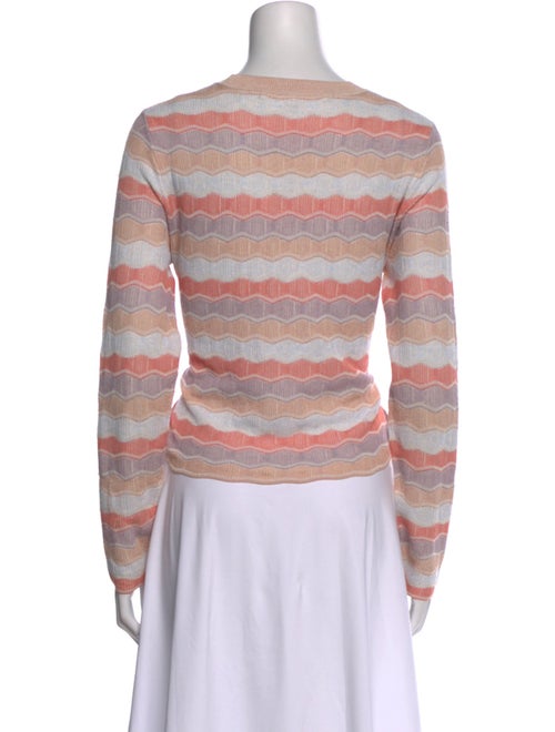 Veronica Beard Striped Crew Neck Sweatshirt