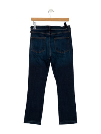 Veronica Beard Mid-Rise Straight Leg Jeans