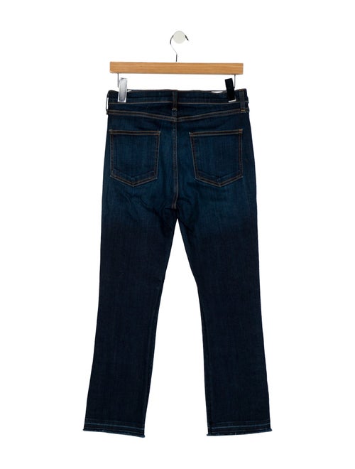 Veronica Beard Mid-Rise Straight Leg Jeans