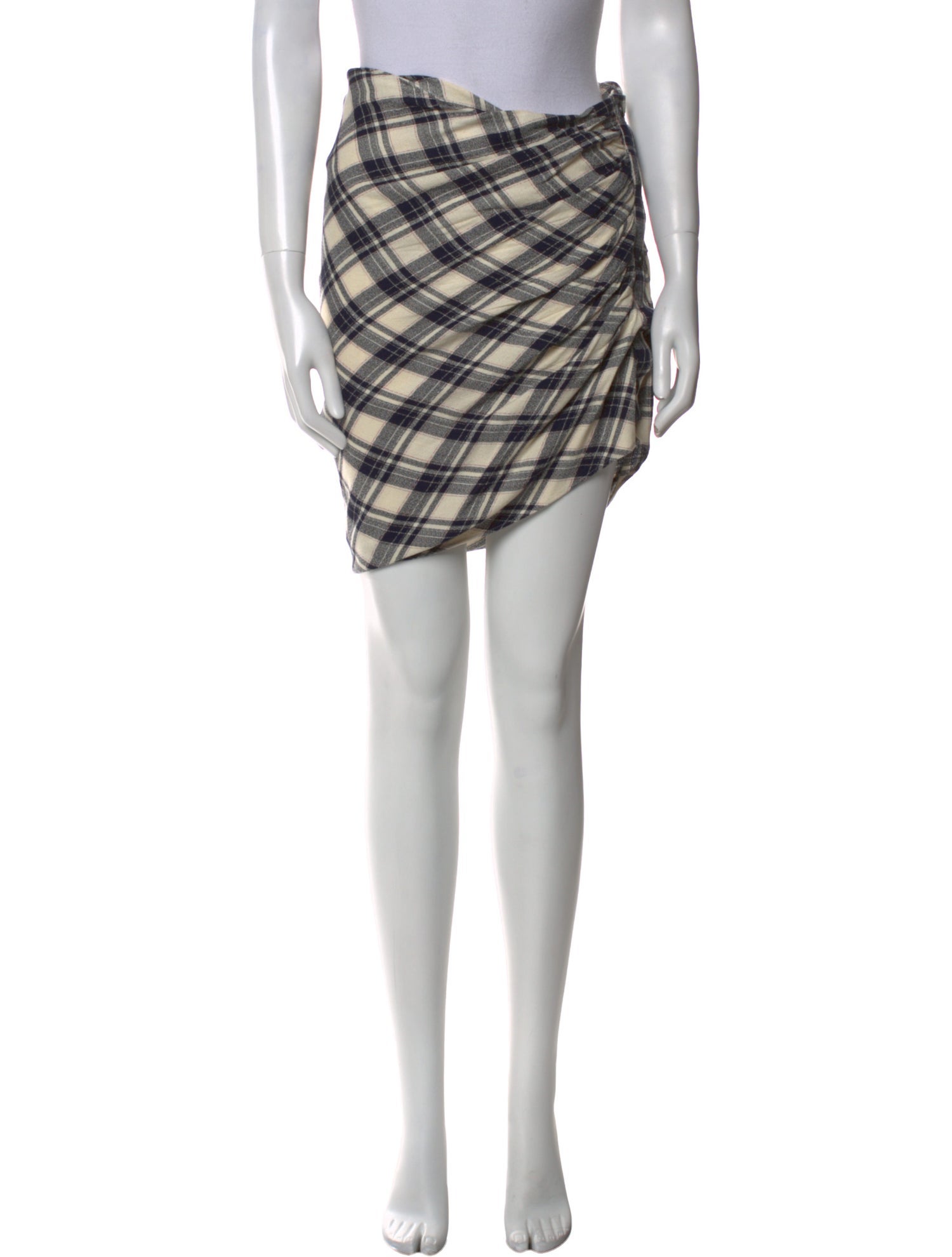 Veronica Beard Plaid Print Knee-Length Skirt