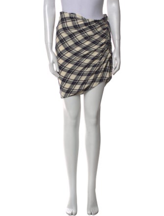 Veronica Beard Plaid Print Knee-Length Skirt