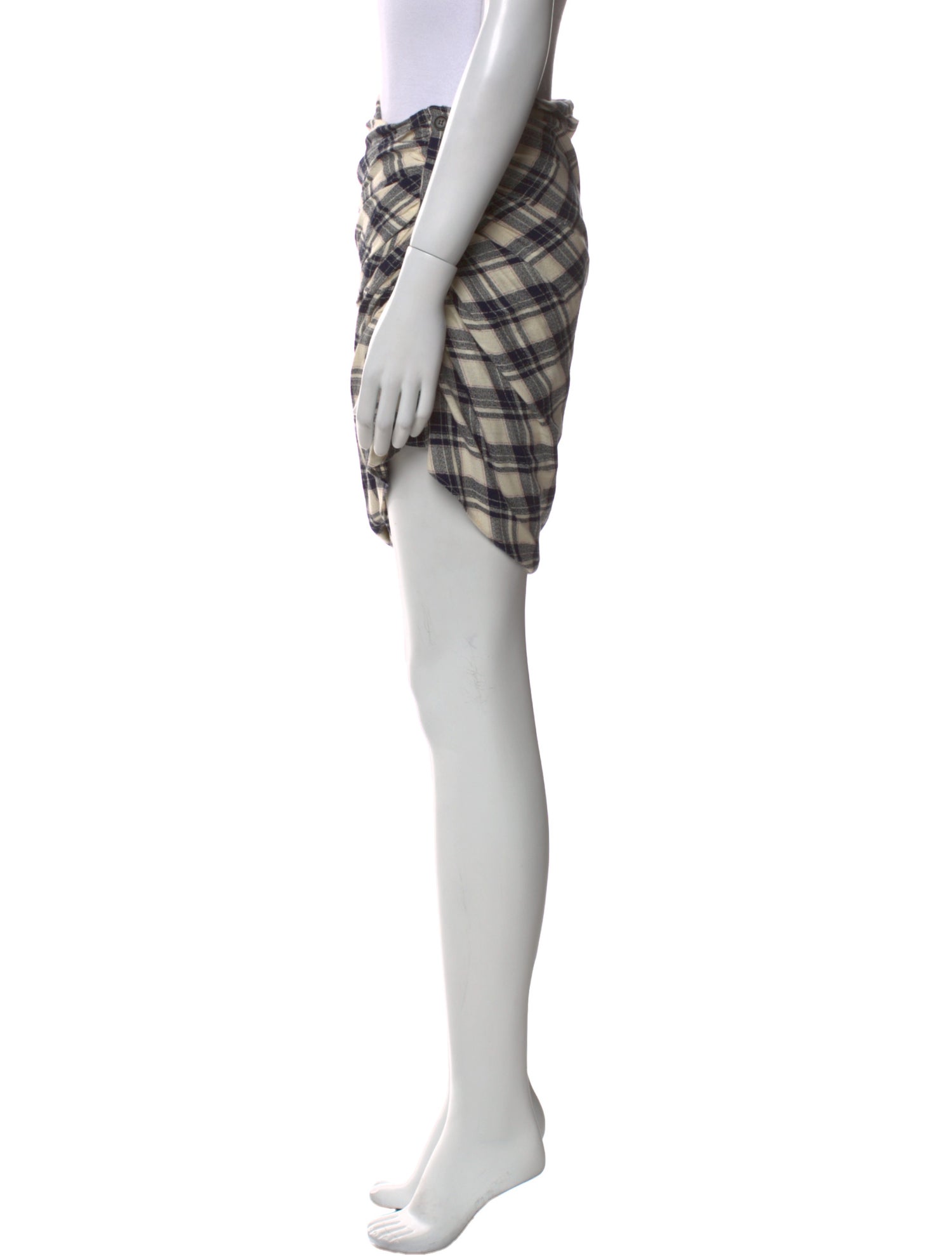 Veronica Beard Plaid Print Knee-Length Skirt