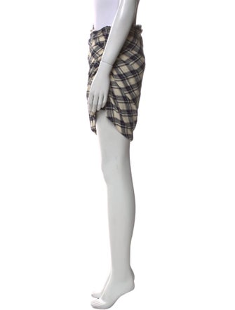 Veronica Beard Plaid Print Knee-Length Skirt