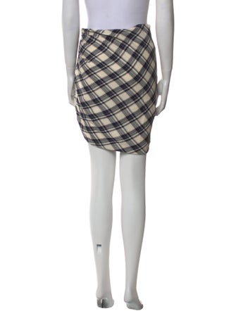 Veronica Beard Plaid Print Knee-Length Skirt