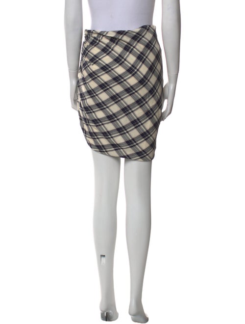 Veronica Beard Plaid Print Knee-Length Skirt