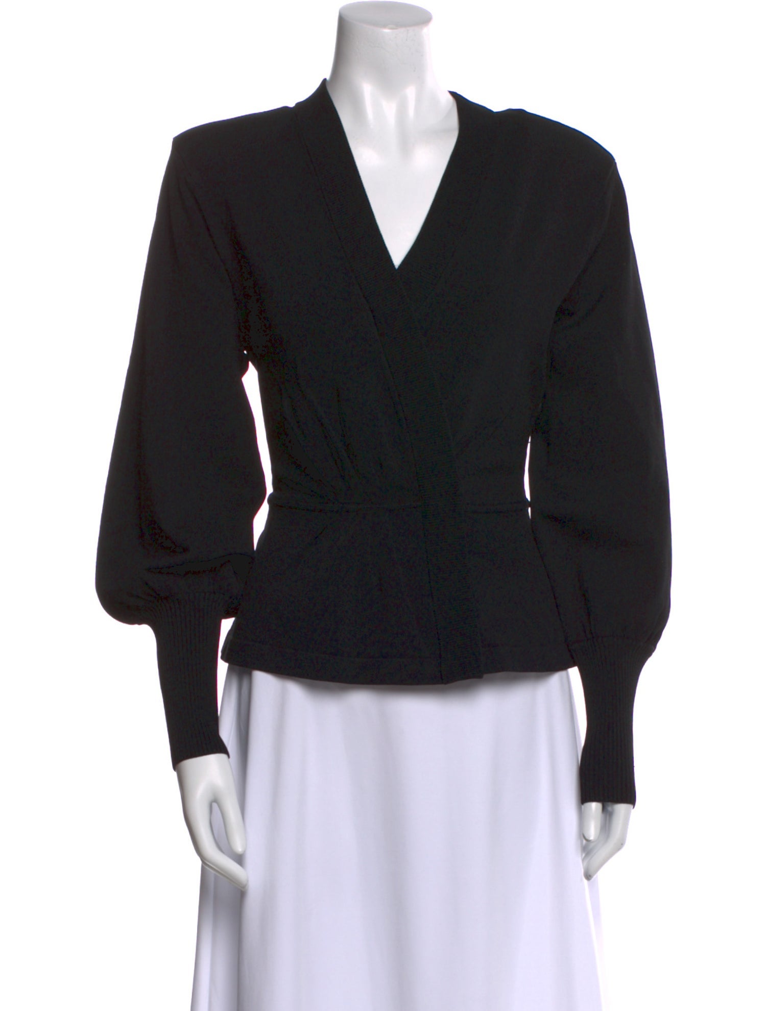 Veronica Beard V-Neck Long Sleeve Top