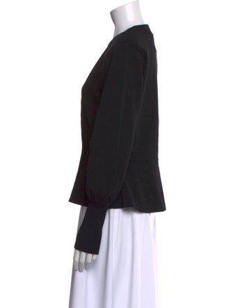 Veronica Beard V-Neck Long Sleeve Top