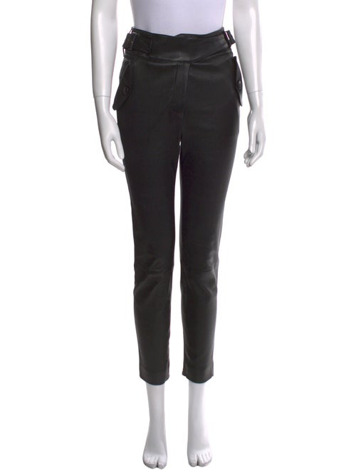 Veronica Beard Lamb Leather Skinny Leg Pants