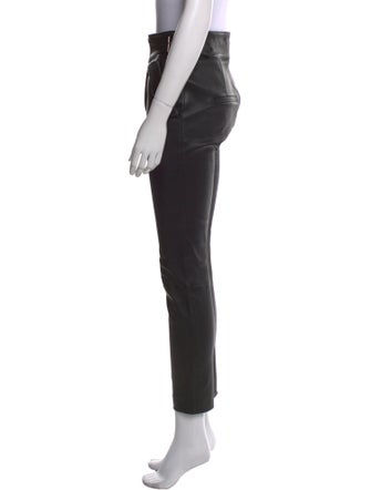 Veronica Beard Lamb Leather Skinny Leg Pants