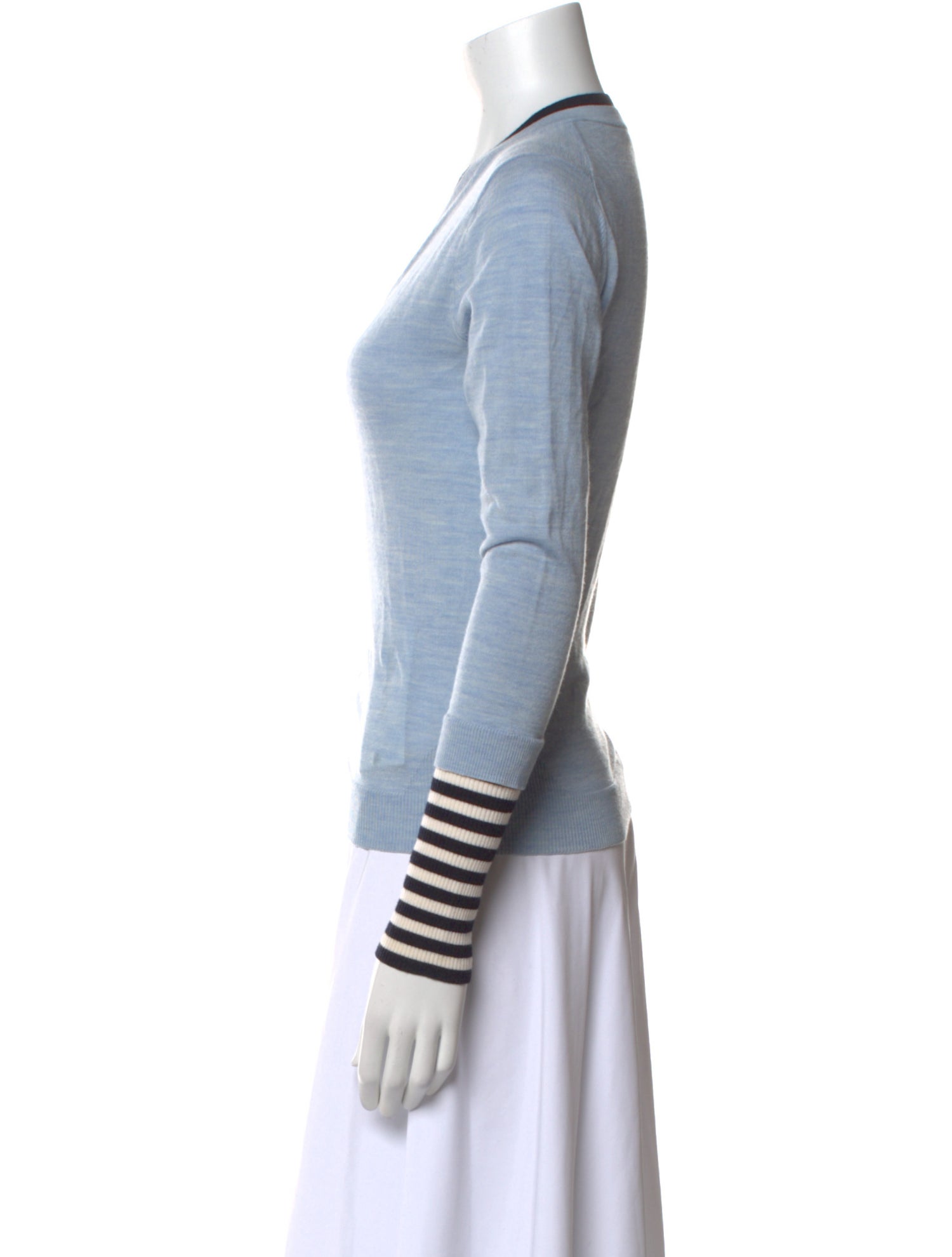 Veronica Beard Merino Wool Striped Sweater
