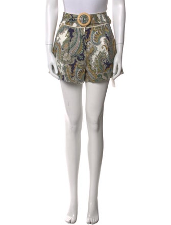 Veronica Beard Linen Mini Shorts