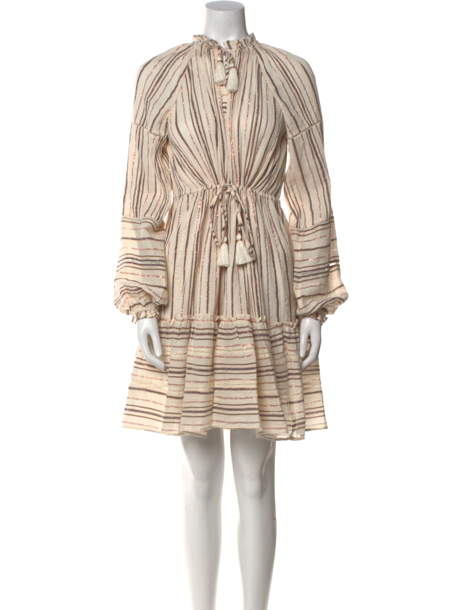 Veronica Beard Striped Knee-Length Dress