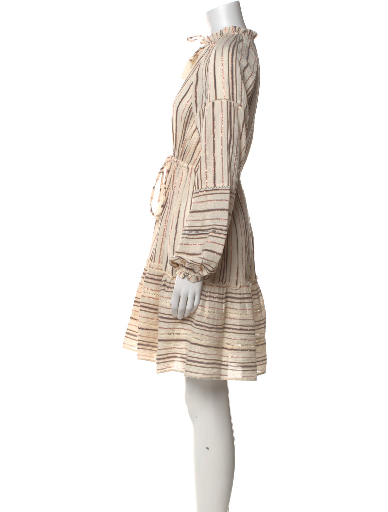 Veronica Beard Striped Knee-Length Dress