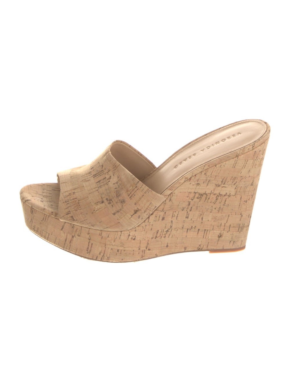 Veronica Beard Slides Neutrals Platform - image 1