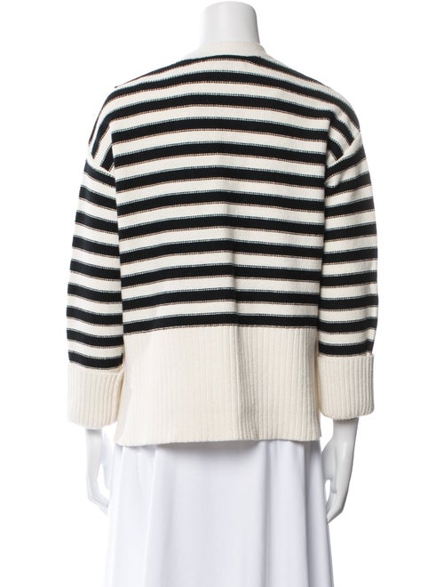 Veronica Beard Striped V-Neck Sweater