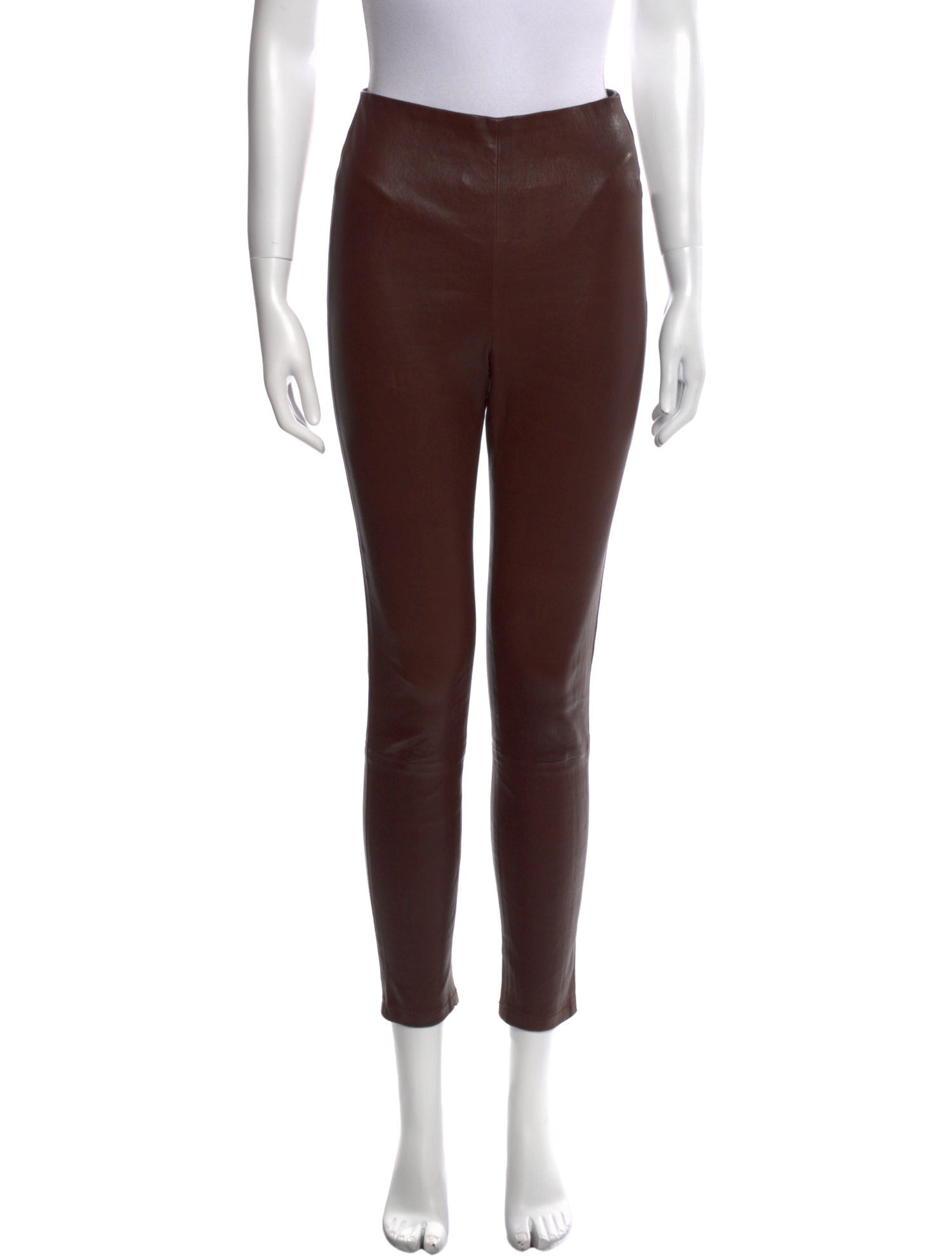Veronica Beard Lamb Leather Skinny Leg Pants