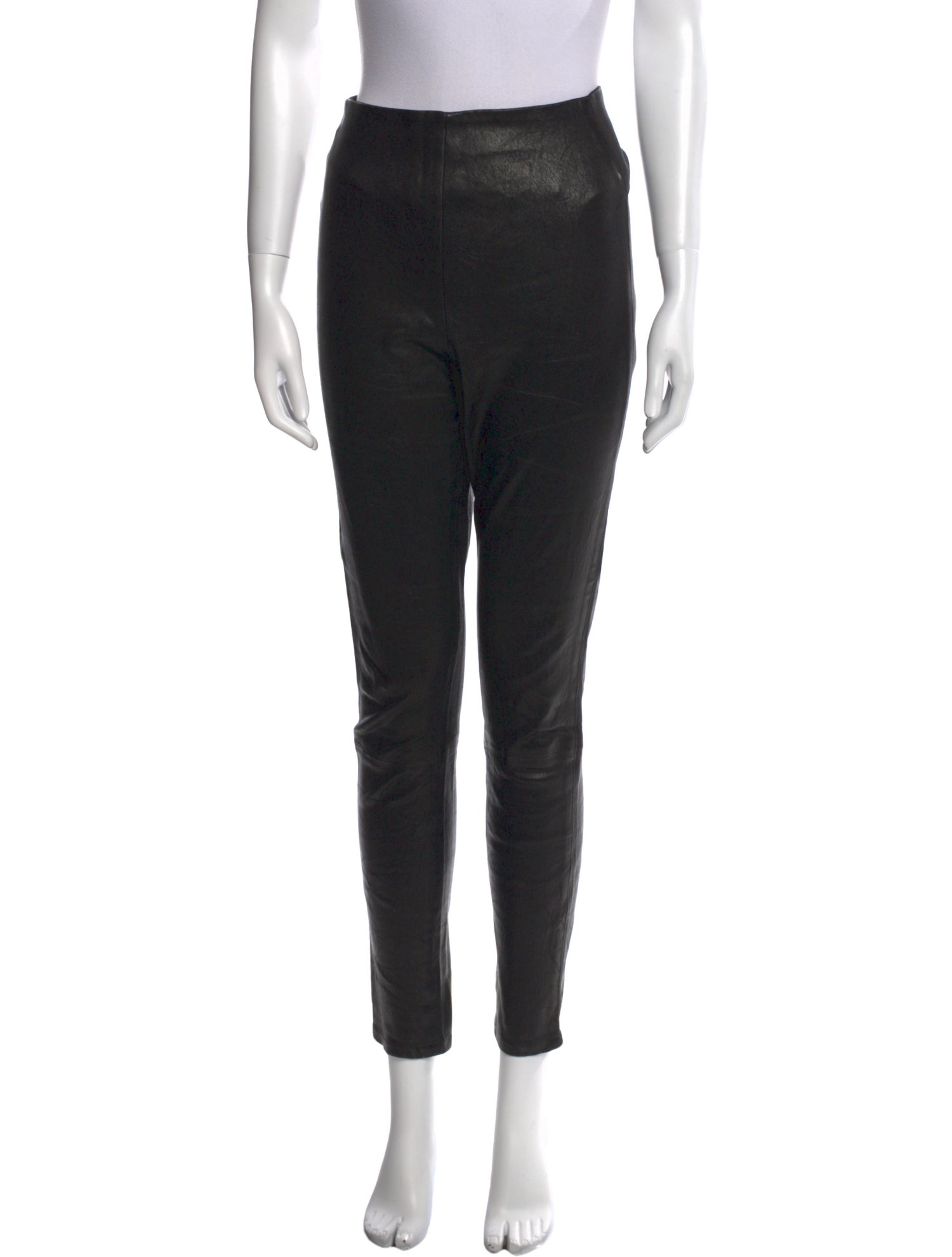 Veronica Beard Lamb Leather Skinny Leg Pants