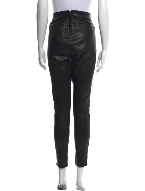 Veronica Beard Lamb Leather Skinny Leg Pants