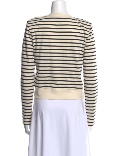 Veronica Beard Striped Crew Neck Top