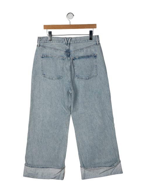 Veronica Beard High-Rise Wide Leg Jeans