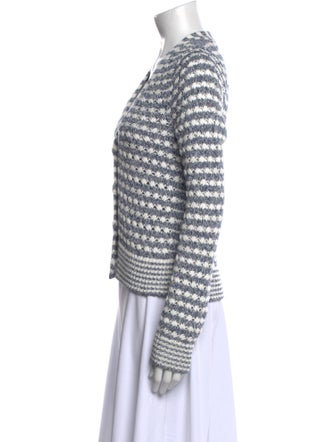 Veronica Beard Printed V-Neck Sweater