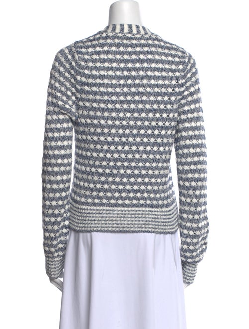 Veronica Beard Printed V-Neck Sweater