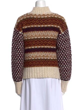 Veronica Beard Striped Turtleneck Sweater