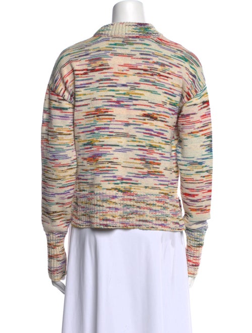 Veronica Beard Striped Mock Neck Sweater