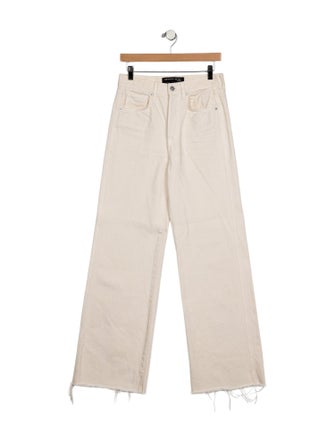 Veronica Beard High-Rise Wide Leg Jeans