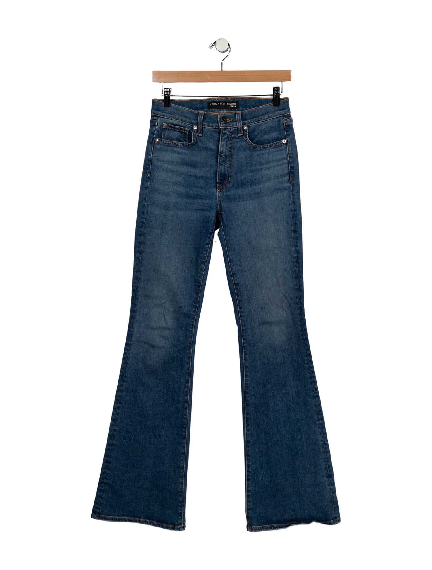 Veronica Beard Mid-Rise Flared Jeans