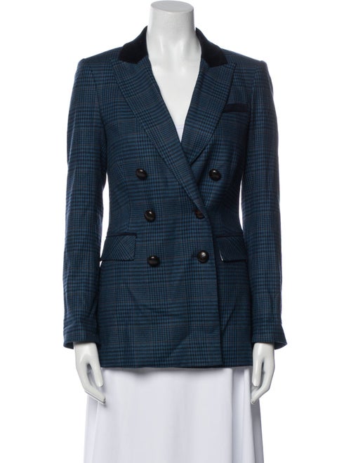 Veronica Beard Plaid Print Blazer