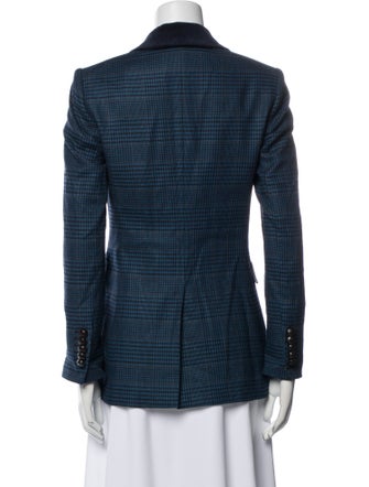 Veronica Beard Plaid Print Blazer