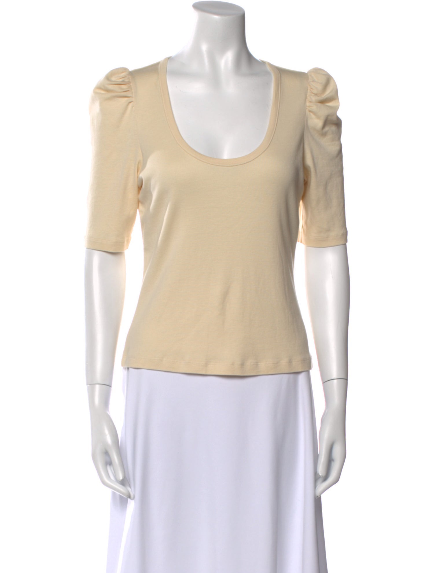 Veronica Beard Scoop Neck Short Sleeve T-Shirt