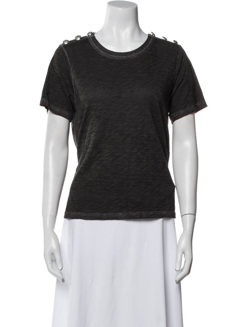 Veronica Beard Scoop Neck Short Sleeve T-Shirt
