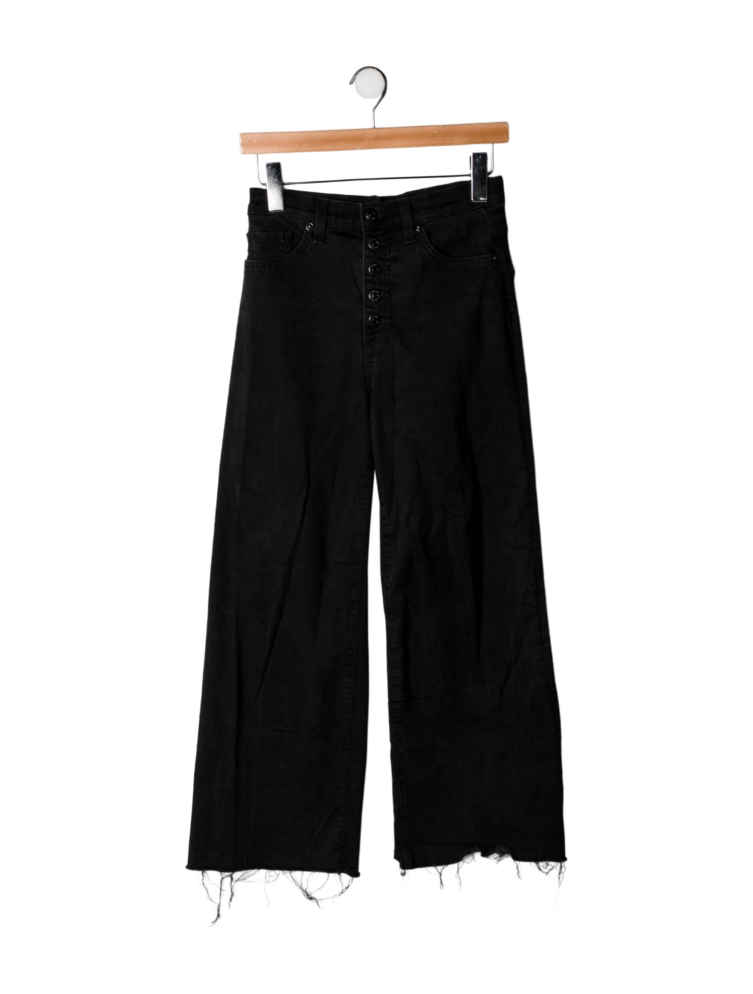 Veronica Beard Mid-Rise Wide Leg Jeans
