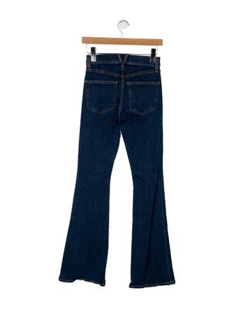 Veronica Beard Mid-Rise Wide Leg Jeans