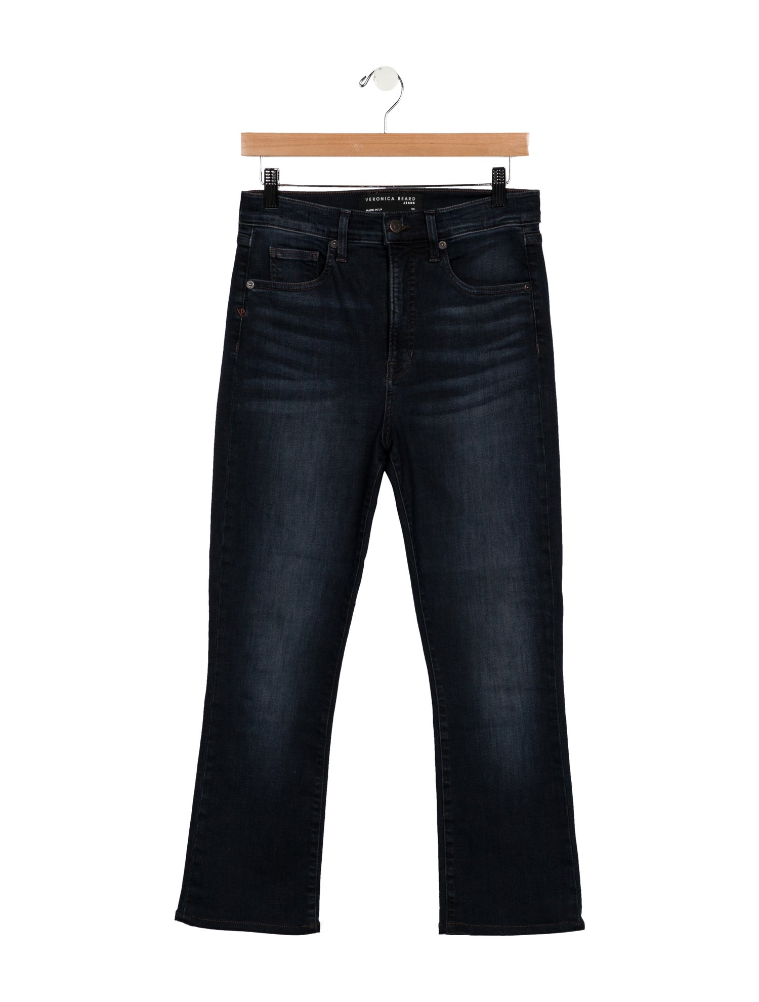 Veronica Beard High-Rise Wide Leg Jeans