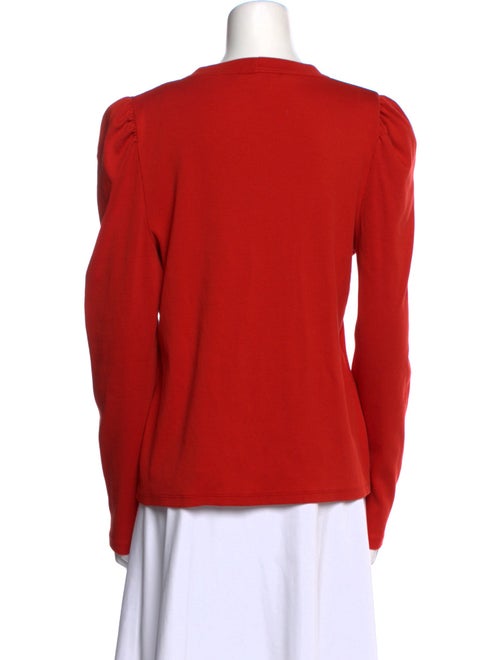 Veronica Beard V-Neck Long Sleeve Blouse