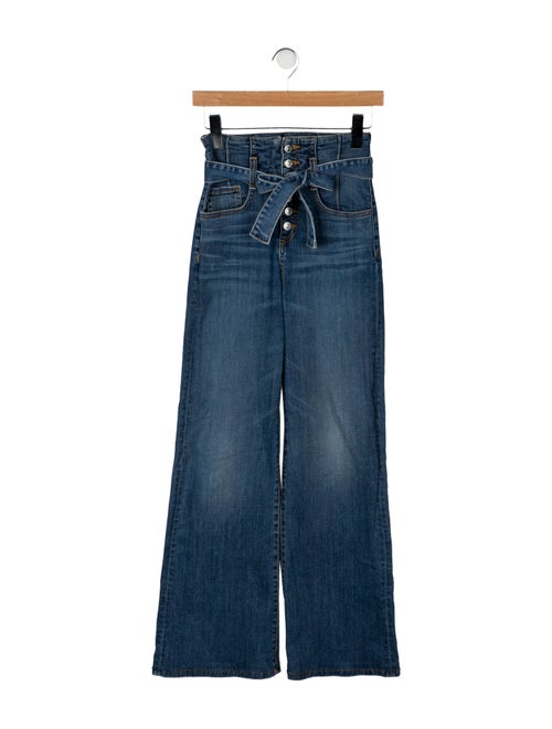 Veronica Beard High-Rise Wide Leg Jeans